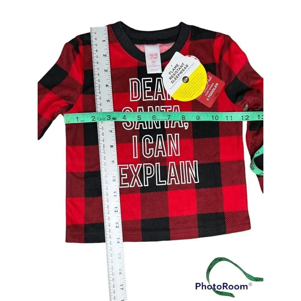 Family Matching Christmas Pajamas Set Couples Kids Size 2T unisex